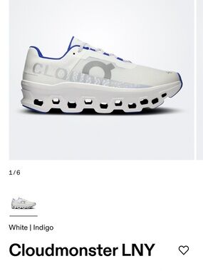 On Running Cloudmonster LNY Lunar New Year Womens Sz 7.5 3WE10500629 Wh/Indigo